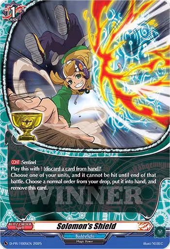 Solomon's Shield (D-PR/1005EN), D Promo Cards — Vanguard card price