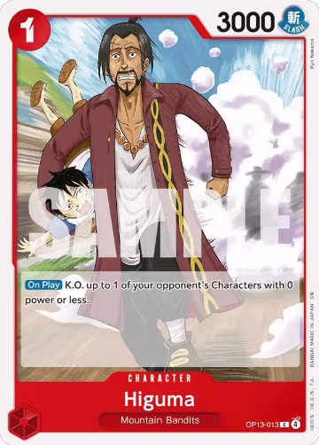 Higuma (OP13-013), Carrying On His Will — One Piece card price