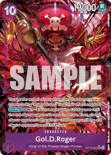 Gol.D.Roger (064) (Alternate Art) (OP13-064), Carrying On His Will — One Piece card price