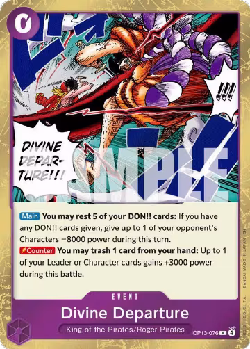 Divine Departure (OP13-076), Carrying On His Will — One Piece card price