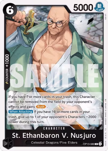 St. Ethanbaron V. Nusjuro (OP13-080), Carrying On His Will — One Piece card price