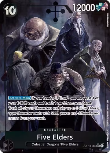 Five Elders (Alternate Art) (OP13-082), Carrying On His Will — One Piece card price