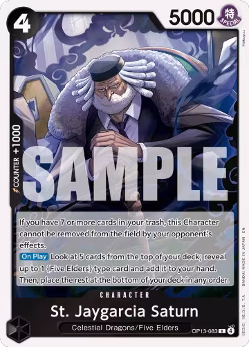 St. Jaygarcia Saturn (OP13-083), Carrying On His Will — One Piece card price
