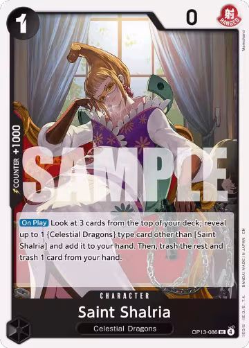 Saint Shalria (OP13-086), Carrying On His Will — One Piece card price