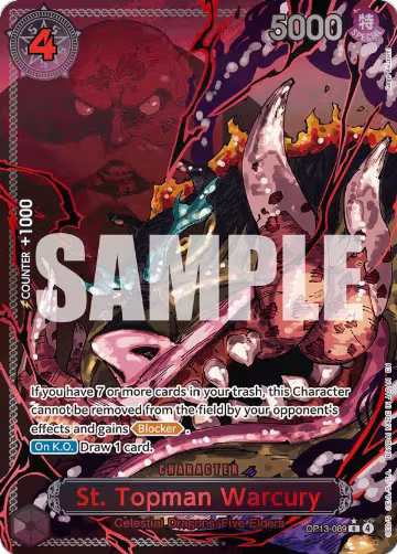 St. Topman Warcury (Parallel) (OP13-089), Carrying On His Will — One Piece card price