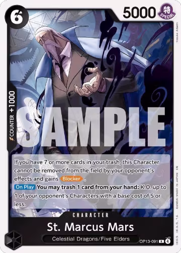 St. Marcus Mars (OP13-091), Carrying On His Will — One Piece card price