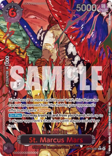 St. Marcus Mars (Parallel) (OP13-091), Carrying On His Will — One Piece card price