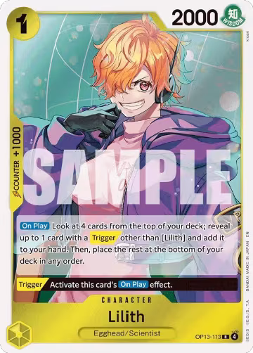 Lilith (OP13-113), Carrying On His Will — One Piece card price