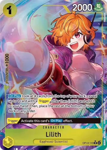Lilith (Alternate Art) (OP13-113), Carrying On His Will — One Piece card price