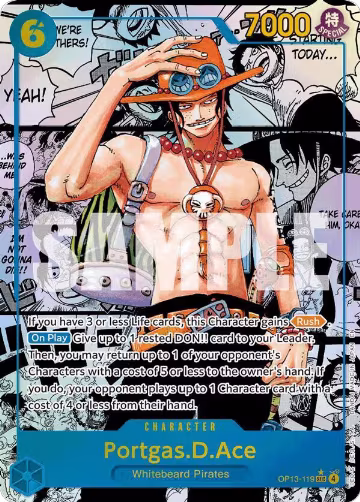 Portgas.D.Ace (119) (Super Alternate Art) (OP13-119) — card price