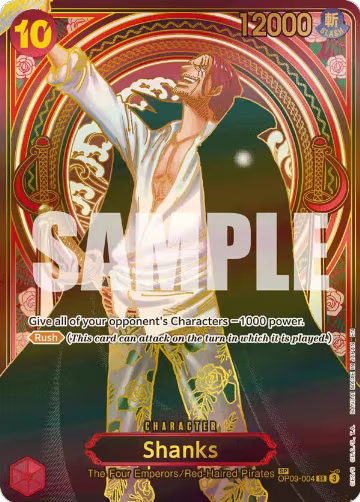 Shanks - OP09-004 (SP) (Gold) (OP09-004) — card price