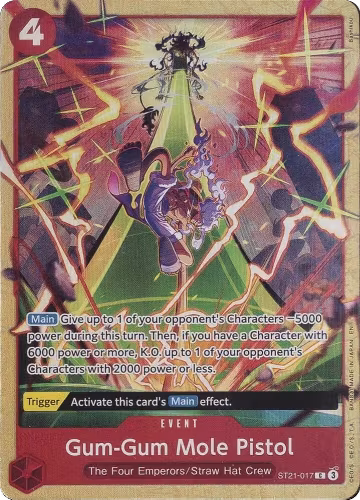 Gum-Gum Mole Pistol (Premium Card Collection -Best Selection Vol. 5-) (ST21-017), One Piece Promotion Cards — One Piece card price