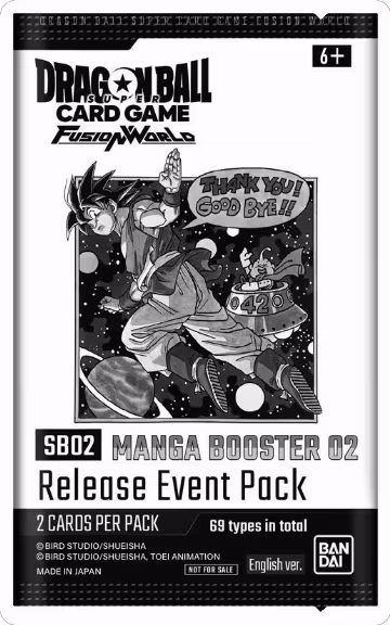 SB02 Mange Booster 02 Release Event Pack, Manga Booster 02 Release Event Cards — DB Fusion sealed product price