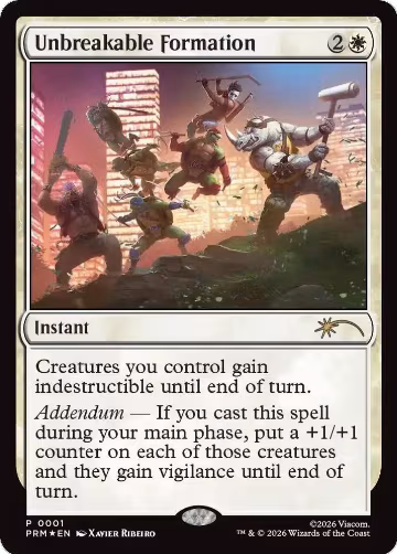 Unbreakable Formation (1), Media Promos — Magic card price
