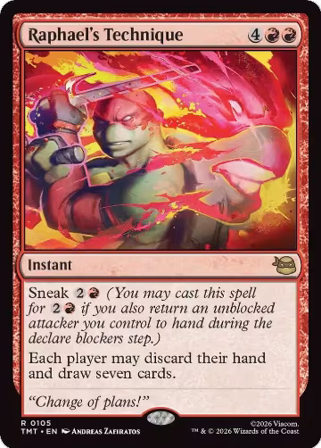 Raphael's Technique (105), Teenage Mutant Ninja Turtles — Magic card price
