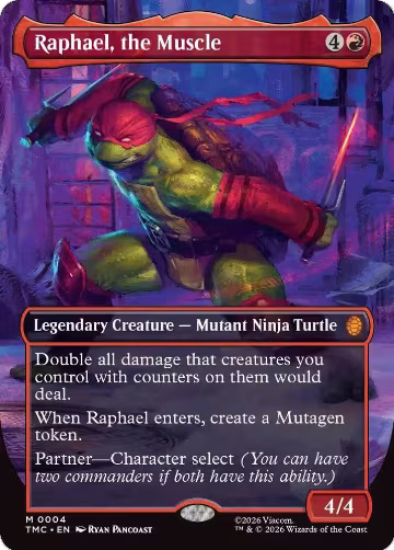 Raphael, the Muscle (0004) (Borderless) (4), Commander: Teenage Mutant Ninja Turtles — Magic card price