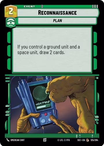 Reconnaissance (125/264), Secrets of Power — Star Wars card price