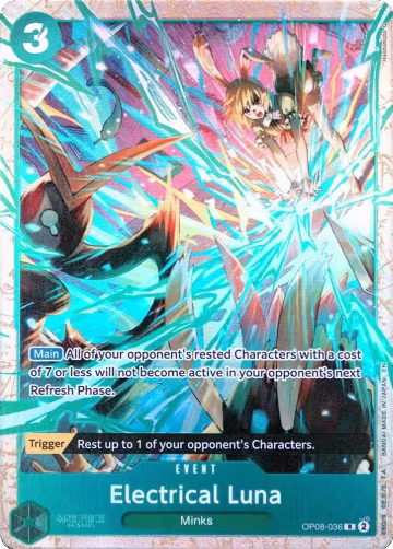 Electrical Luna (Premium Card Collection -Best Selection Vol. 5-) (OP08-036), One Piece Promotion Cards — One Piece card price