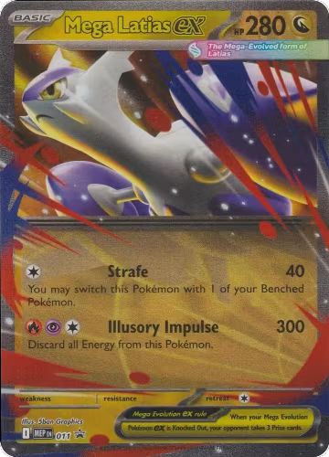 Mega Latias ex - 011 (011), Mega Evolution Promo — Pokémon card price