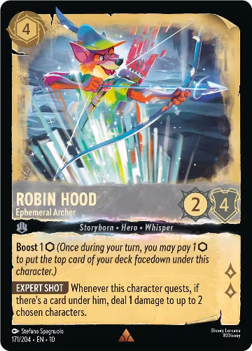 Robin Hood - Ephemeral Archer (171/204), Whispers in the Well — Lorcana card price