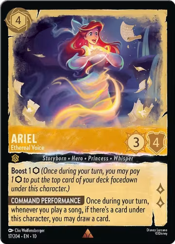 Ariel - Ethereal Voice (17/204), Whispers in the Well — Lorcana card price