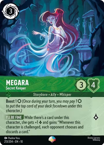 Megara - Secret Keeper (Epic) (213/204), Whispers in the Well — Lorcana card price