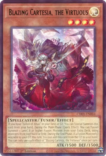 Blazing Cartesia, the Virtuous (CH01-EN004), THE CHRONICLES DECK: The Fallen & The Virtuous (All-Foil Edition) — Yu-Gi-Oh! card price