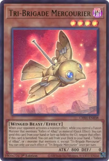 Tri-Brigade Mercourier (CH01-EN008), THE CHRONICLES DECK: The Fallen & The Virtuous (All-Foil Edition) — Yu-Gi-Oh! card price