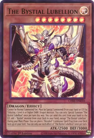 The Bystial Lubellion (CH01-EN010), THE CHRONICLES DECK: The Fallen & The Virtuous (All-Foil Edition) — Yu-Gi-Oh! card price