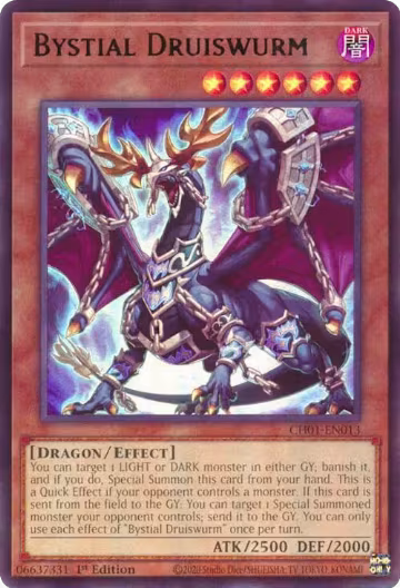 Bystial Druiswurm (CH01-EN013), THE CHRONICLES DECK: The Fallen & The Virtuous (All-Foil Edition) — Yu-Gi-Oh! card price
