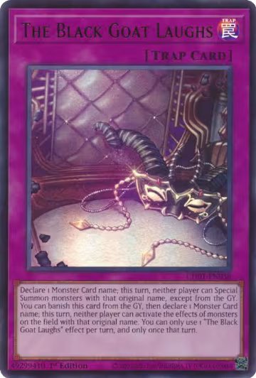The Black Goat Laughs (CH01-EN038), THE CHRONICLES DECK: The Fallen & The Virtuous (All-Foil Edition) — Yu-Gi-Oh! card price
