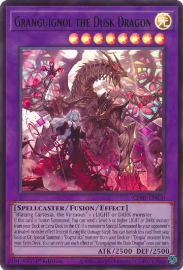 Granguignol the Dusk Dragon (CH01-EN050), THE CHRONICLES DECK: The Fallen & The Virtuous (All-Foil Edition) — Yu-Gi-Oh! card price