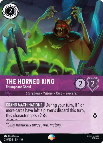 The Horned King - Triumphant Ghoul (Epic) (210/204), Whispers in the Well — Lorcana card price
