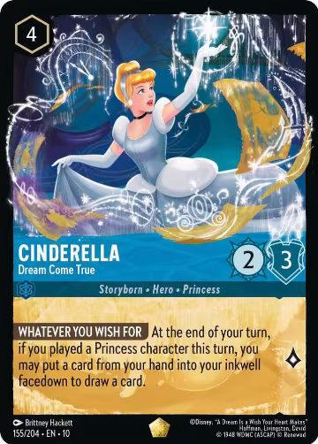 Cinderella - Dream Come True (155/204), Whispers in the Well — Lorcana card price