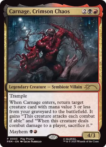 Carnage, Crimson Chaos (3) — card price