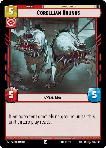 Corellian Hounds (170/264), Secrets of Power — Star Wars card price