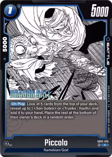 Piccolo - SB02-028 (SB02-028), Manga Booster 02 — DB Fusion card price