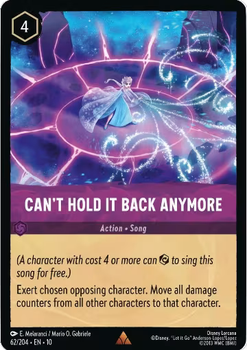 Can't Hold It Back Anymore (62/204), Whispers in the Well — Lorcana card price