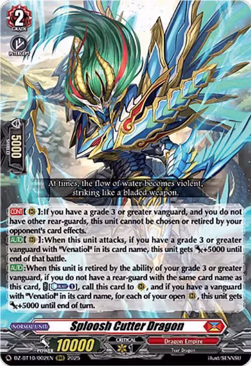 Sploosh Cutter Dragon (DZ-BT10/002EN), DZ-BT10: Dragonsoul Resonance — Vanguard card price