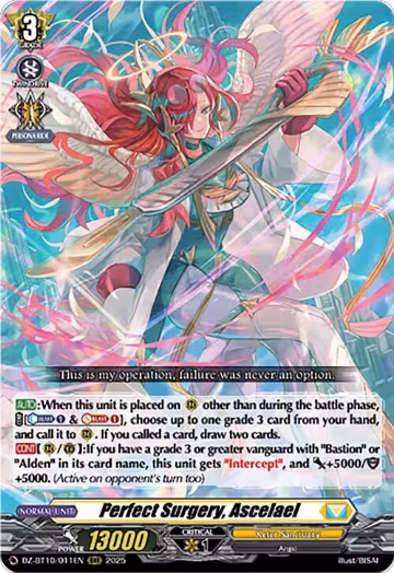 Perfect Surgery, Ascelael (DZ-BT10/011EN), DZ-BT10: Dragonsoul Resonance — Vanguard card price