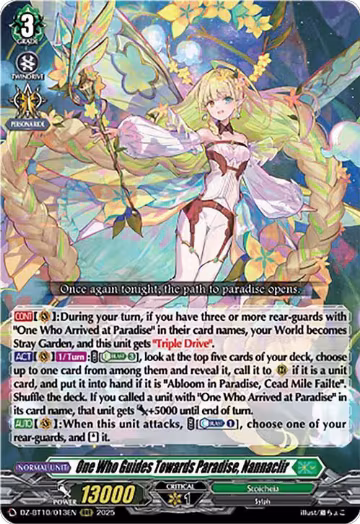 One Who Guides Towards Paradise, Nannaclir (DZ-BT10/013EN), DZ-BT10: Dragonsoul Resonance — Vanguard card price
