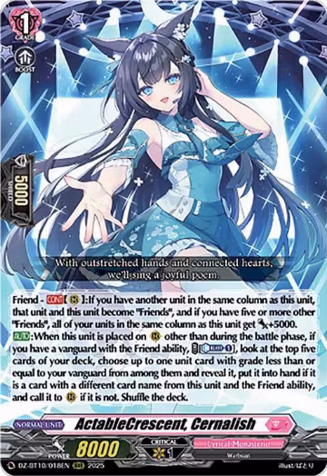 ActableCrescent, Cernalish (DZ-BT10/018EN), DZ-BT10: Dragonsoul Resonance — Vanguard card price