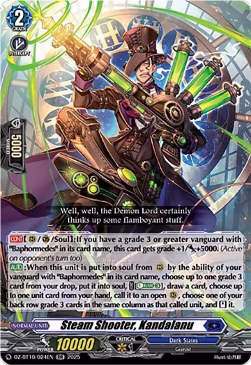 Steam Shooter, Kandalanu (DZ-BT10/024EN), DZ-BT10: Dragonsoul Resonance — Vanguard card price