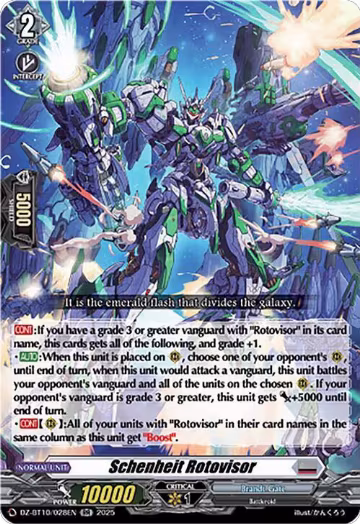 Schenheit Rotovisor (DZ-BT10/028EN), DZ-BT10: Dragonsoul Resonance — Vanguard card price