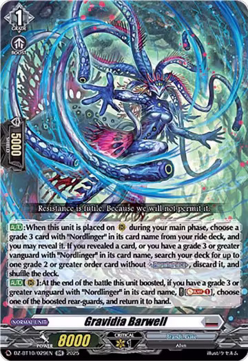Gravidia Barwell (DZ-BT10/029EN), DZ-BT10: Dragonsoul Resonance — Vanguard card price