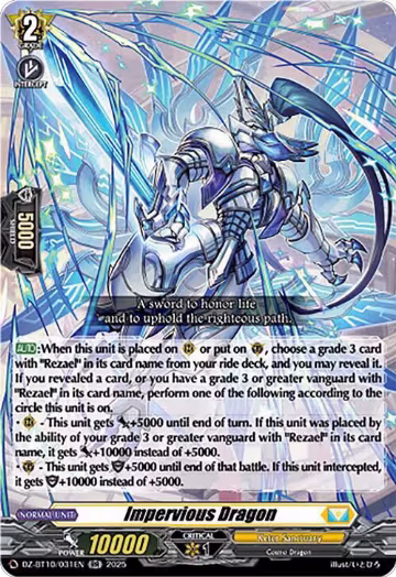 Impervious Dragon (DZ-BT10/031EN), DZ-BT10: Dragonsoul Resonance — Vanguard card price