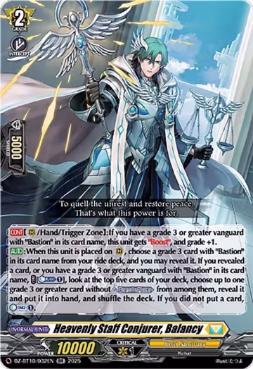 Heavenly Staff Conjurer, Balancy (DZ-BT10/032EN), DZ-BT10: Dragonsoul Resonance — Vanguard card price