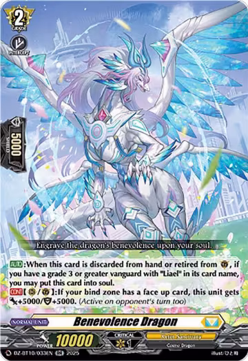 Benevolence Dragon (DZ-BT10/033EN), DZ-BT10: Dragonsoul Resonance — Vanguard card price