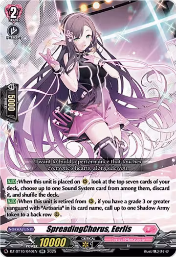 SpreadingChorus, Eerlis (DZ-BT10/040EN), DZ-BT10: Dragonsoul Resonance — Vanguard card price