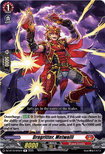 Dragritter, Metwalli (DZ-BT10/045EN), DZ-BT10: Dragonsoul Resonance — Vanguard card price